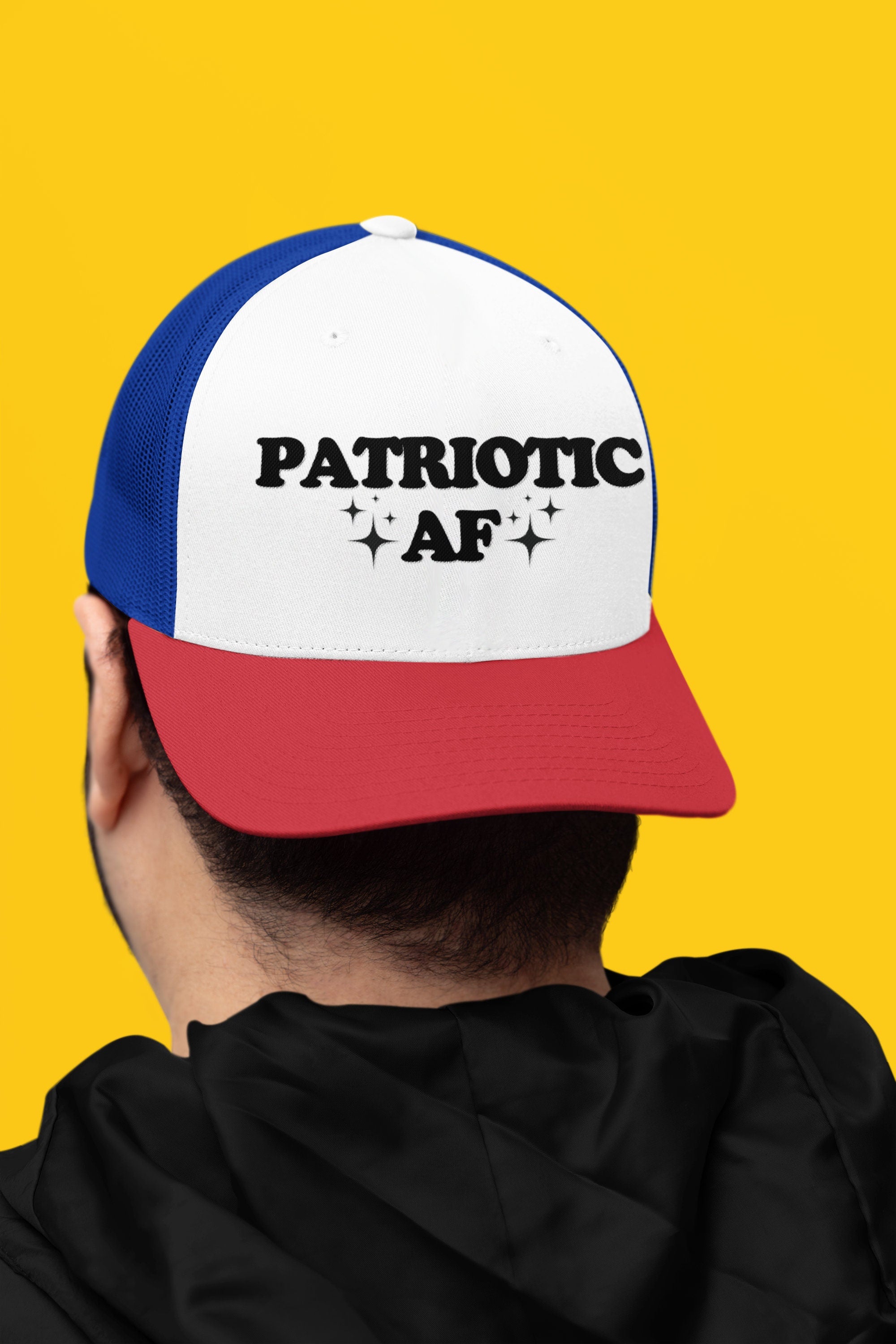 Patriotic AF Custom Trucker Hat