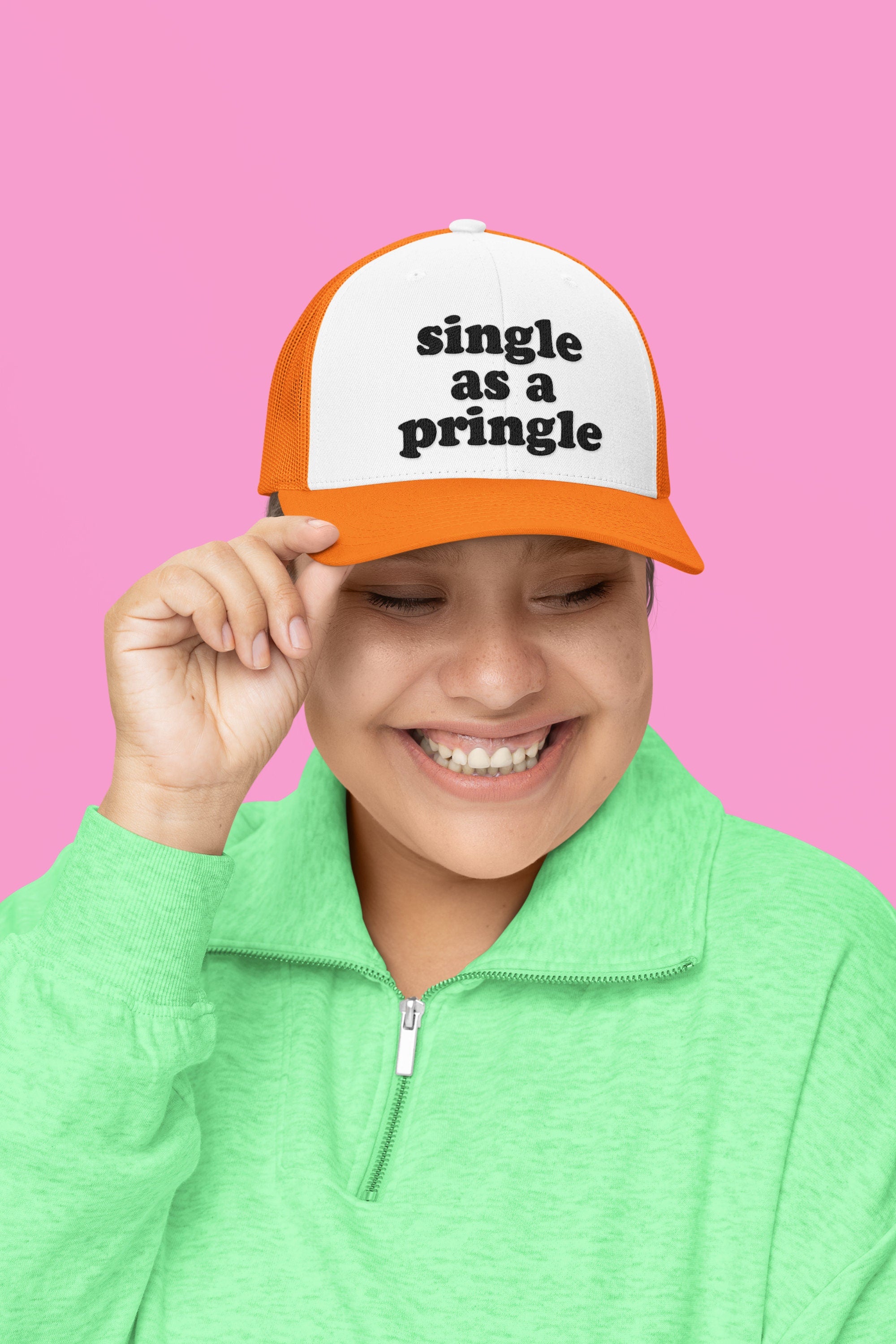 Single as a Pringle Custom Trucker Hat