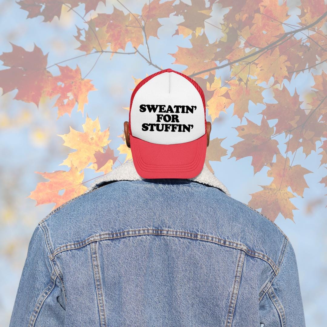 Sweatin' For Stuffin' Custom Trucker Hat