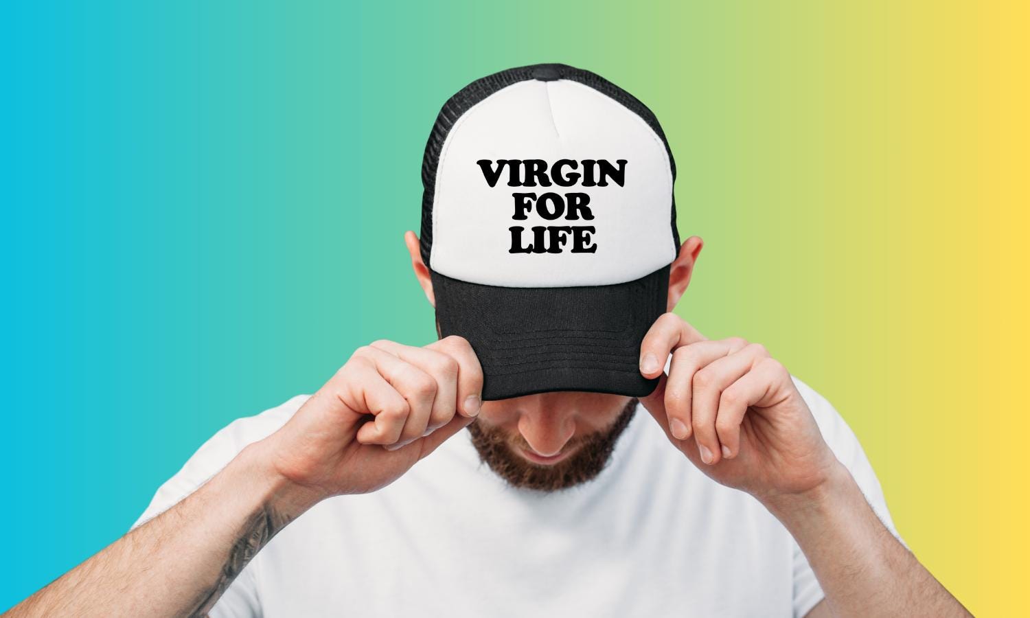 Virgin For Life Custom Trucker Hat