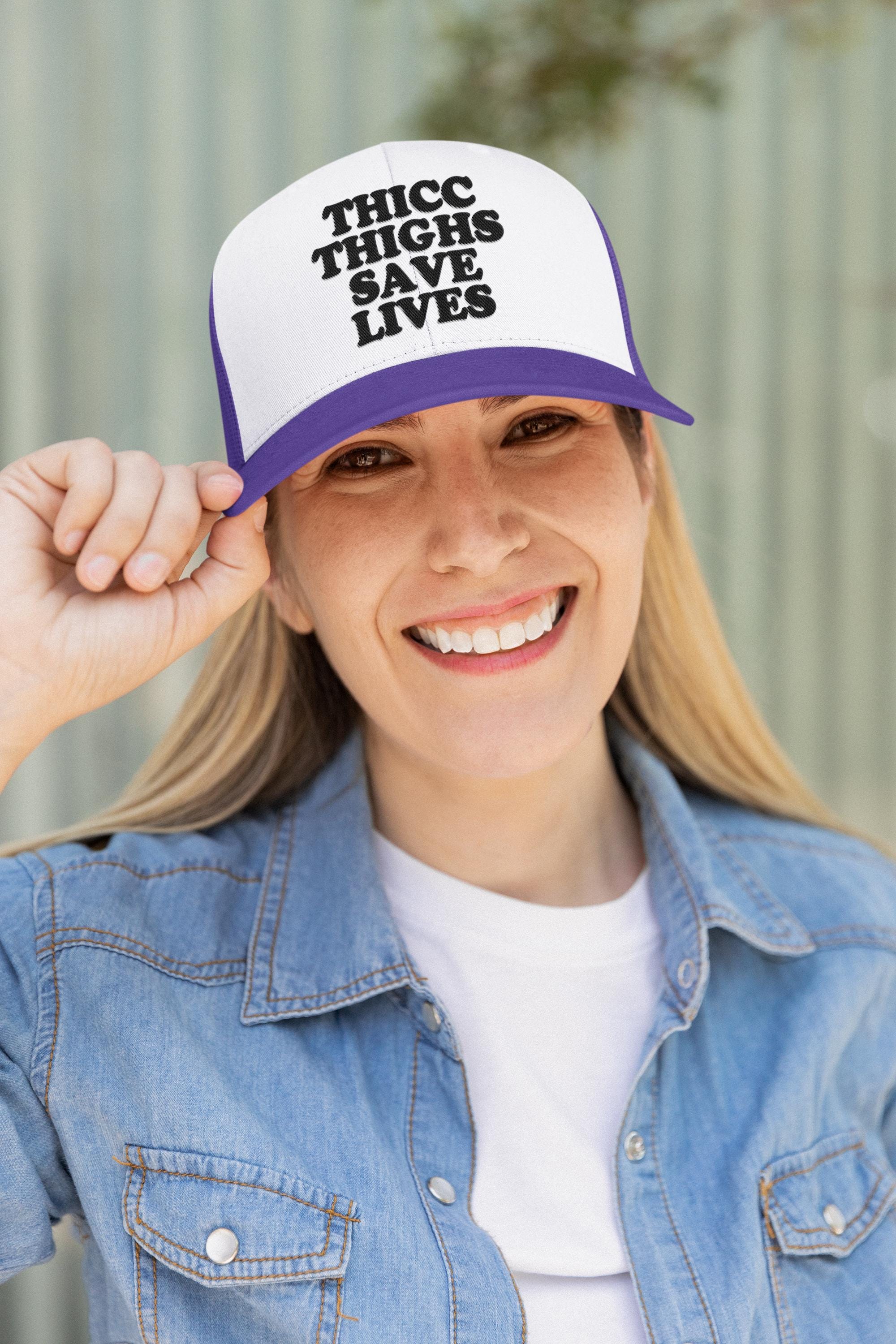 Thicc Thighs Save Lives Custom Trucker Hat