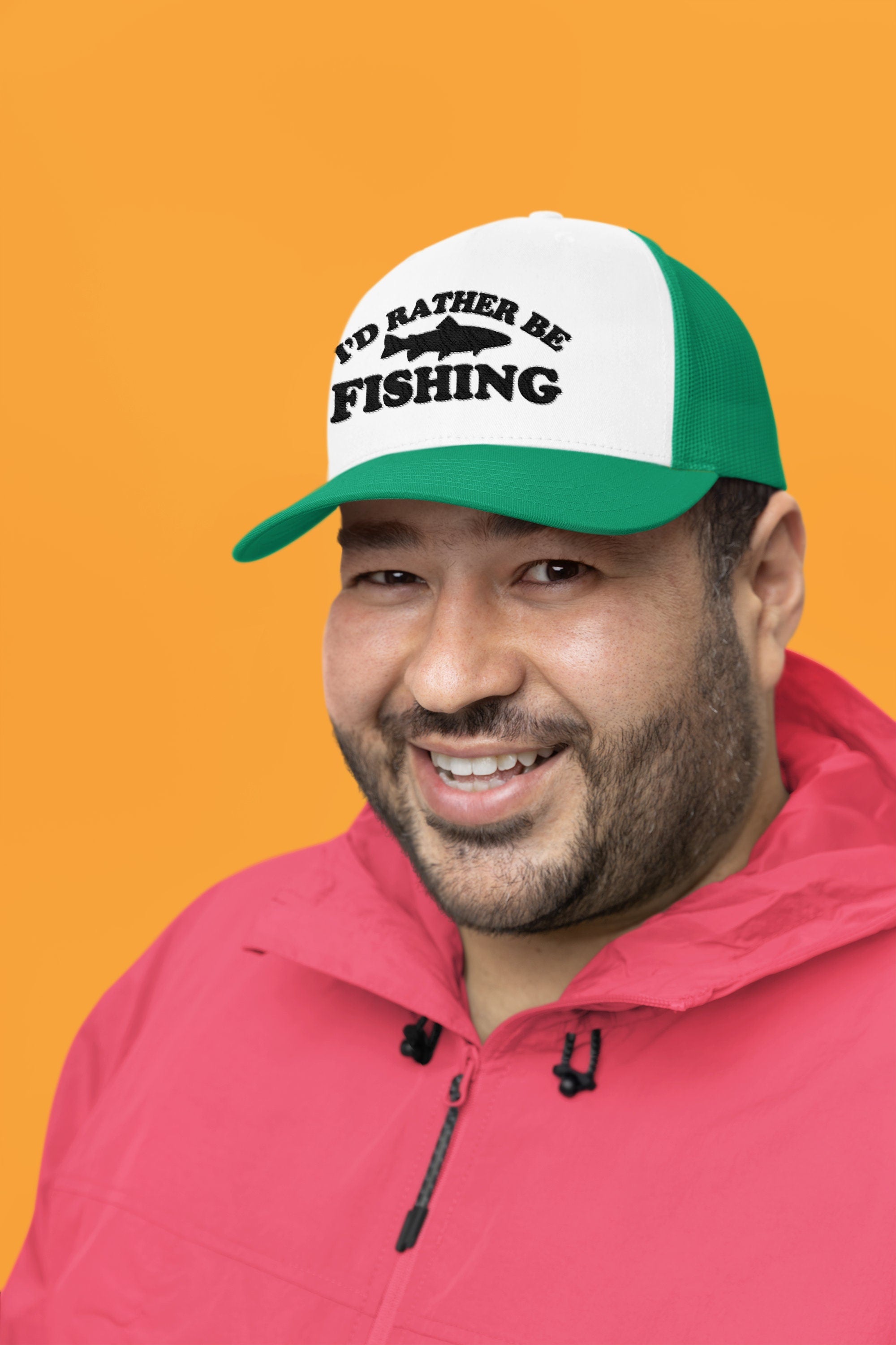 I'd Rather Be Fishing Custom Trucker Hat
