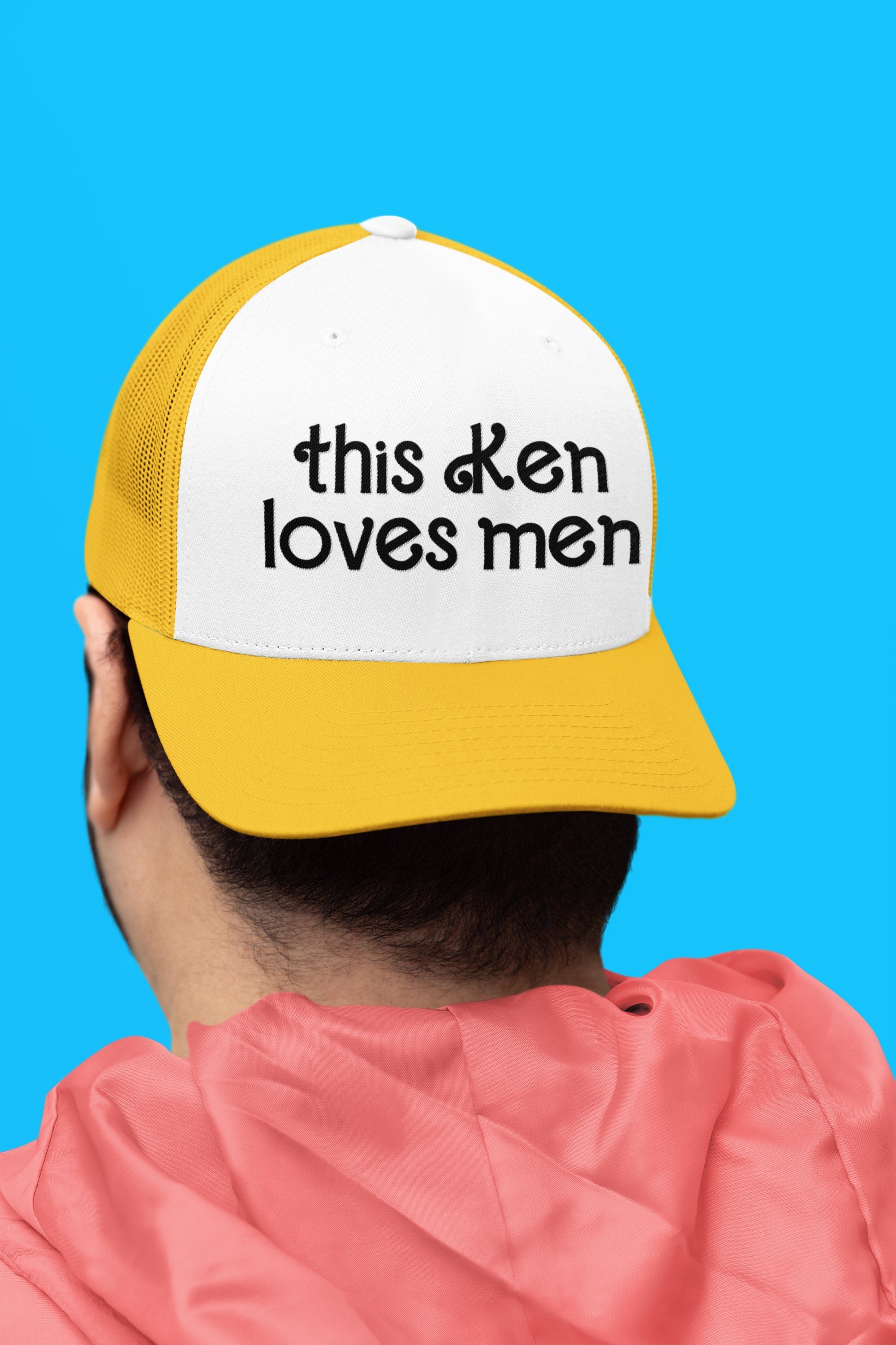 This Ken Loves Men Custom Trucker Hat