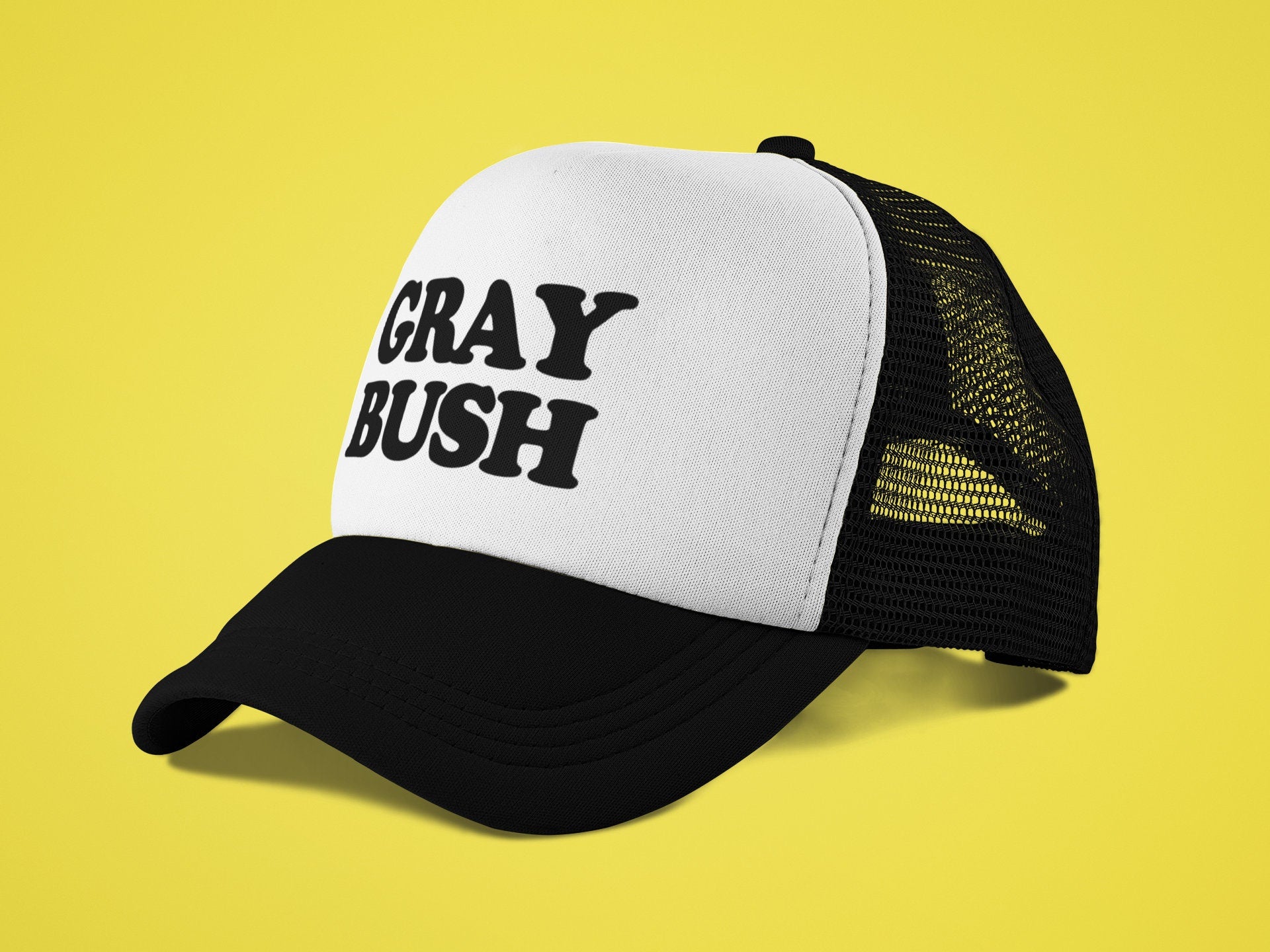 Gray Bush Custom Trucker Hat