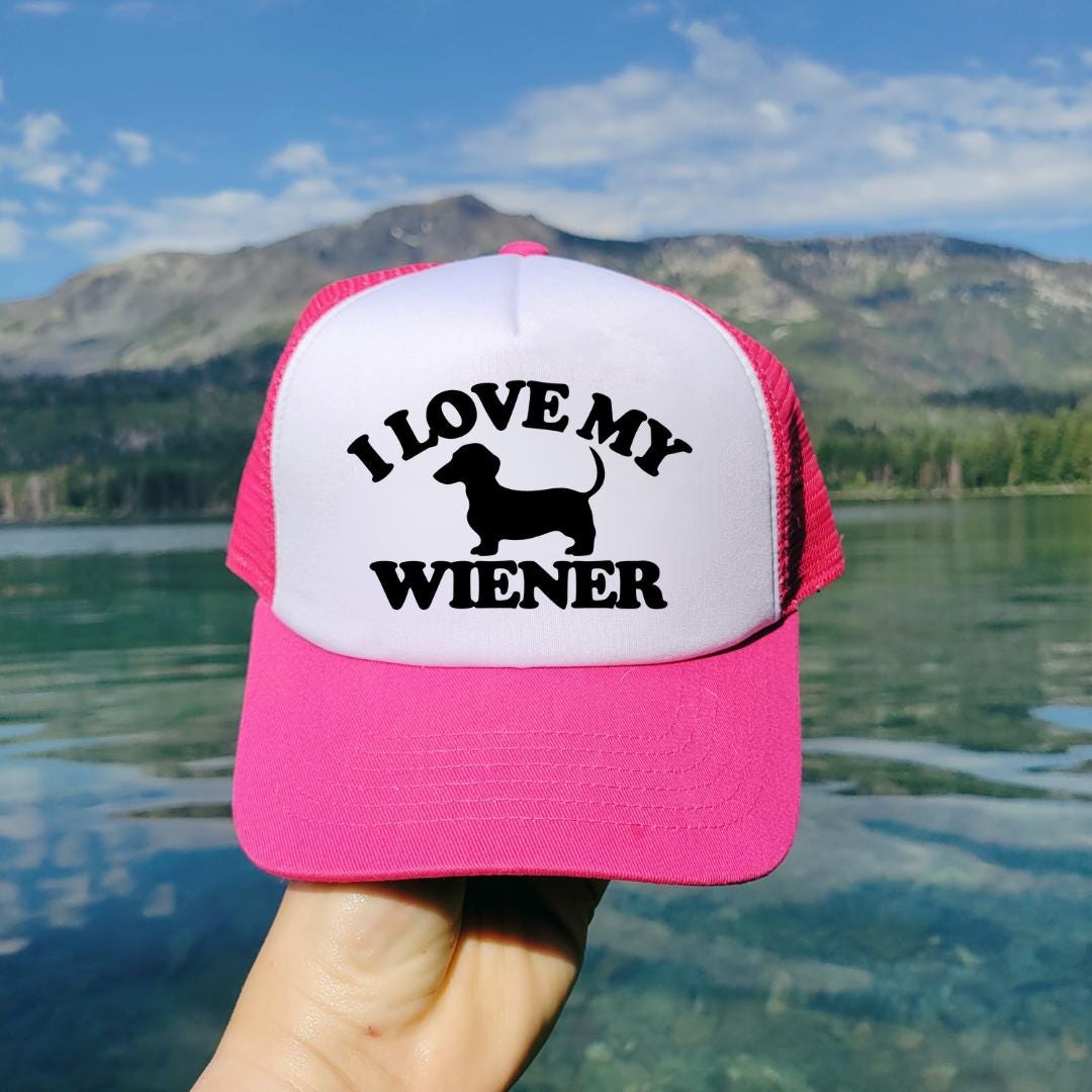 I Love My Wiener Custom Trucker Hat