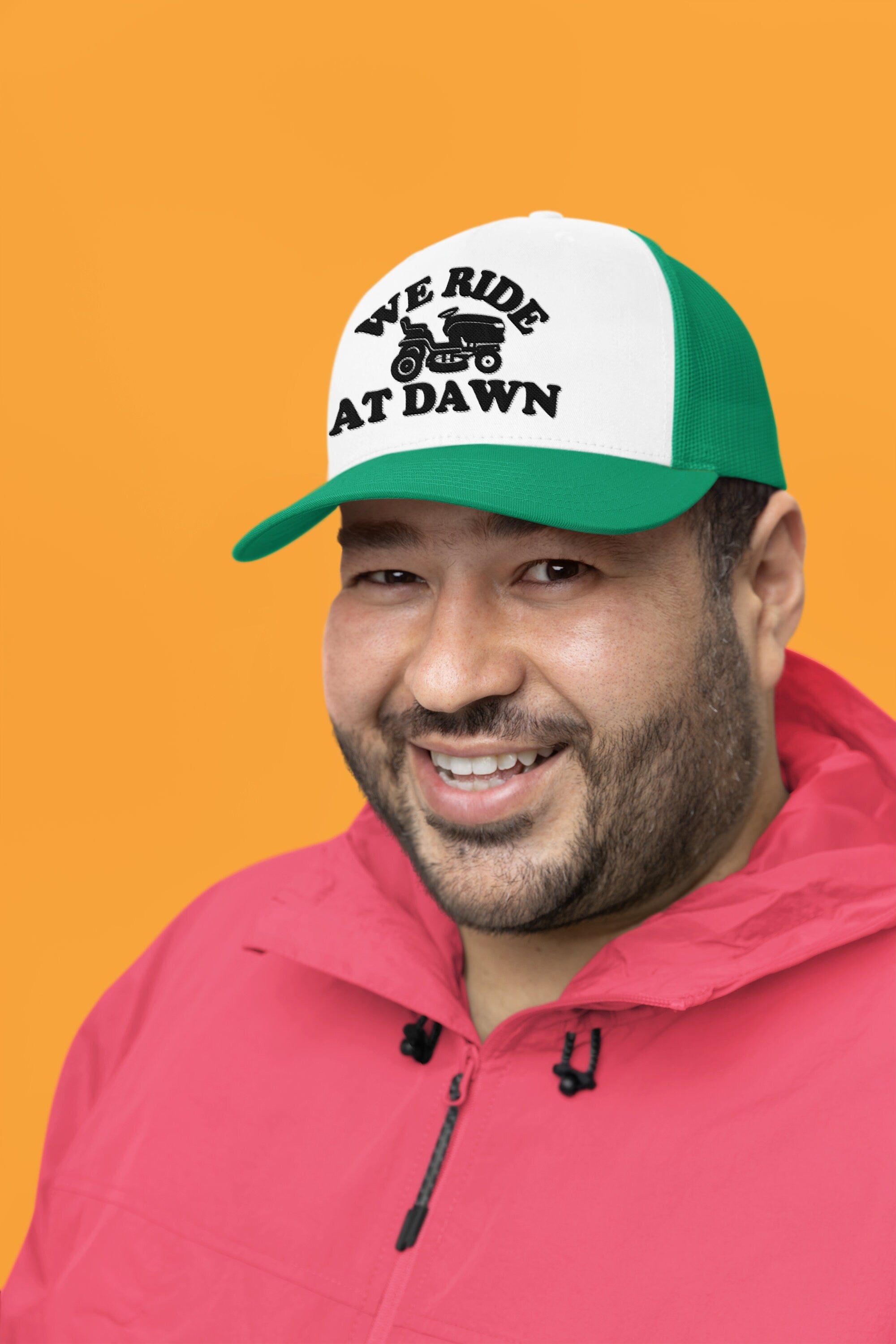 We Ride at Dawn Custom Trucker Hat