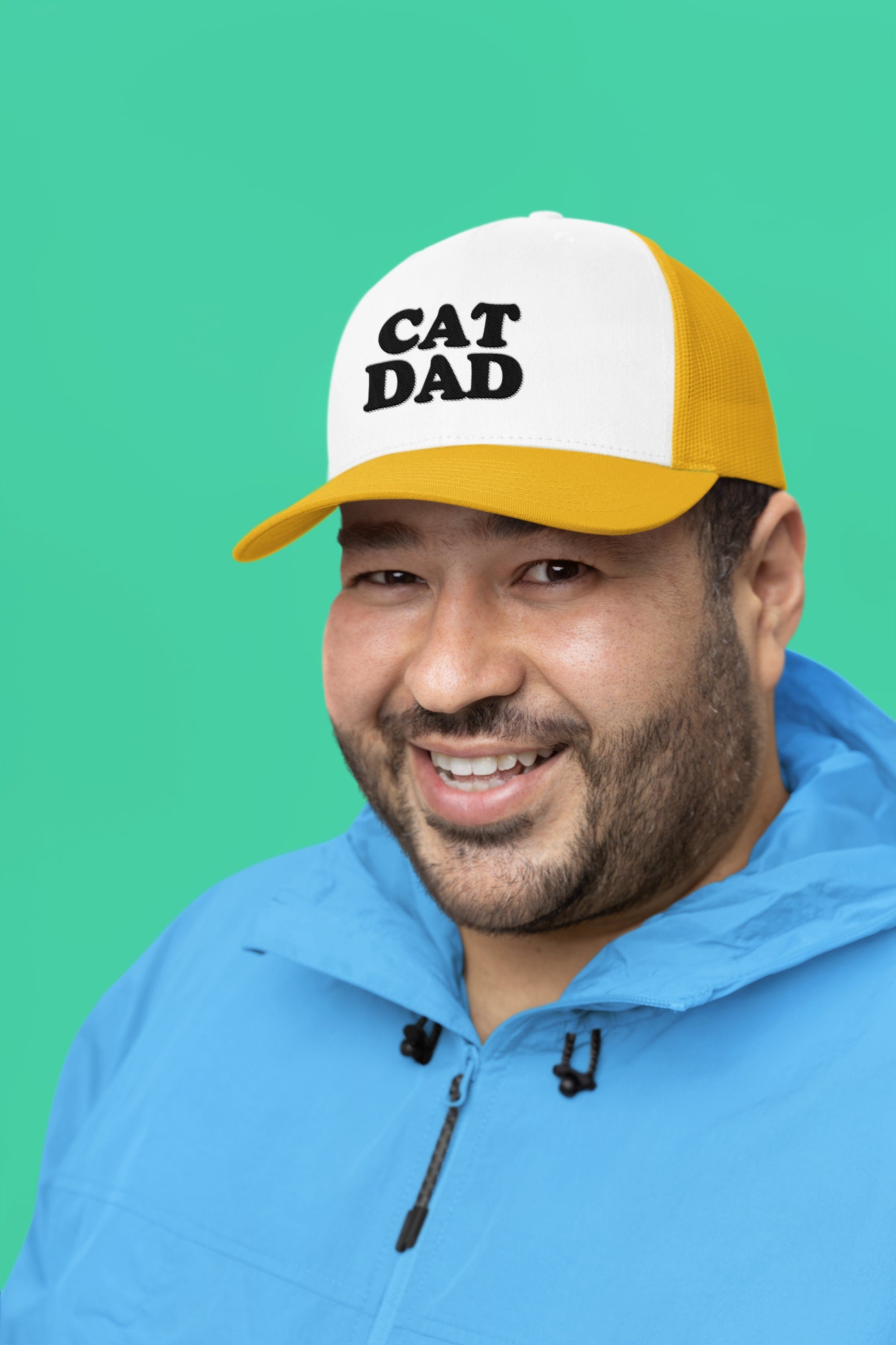 Cat Dad Custom Trucker Hat
