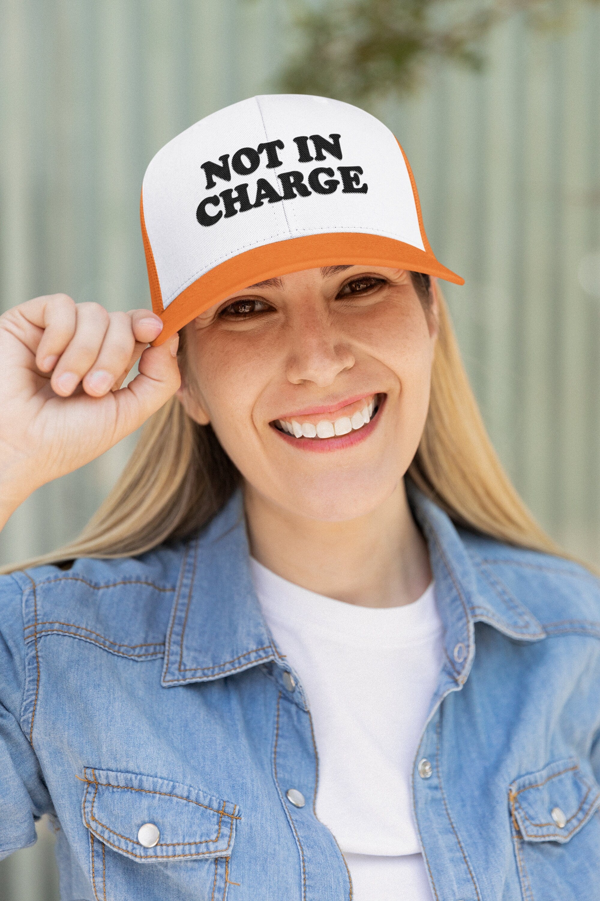 Not in Charge Custom Trucker Hat