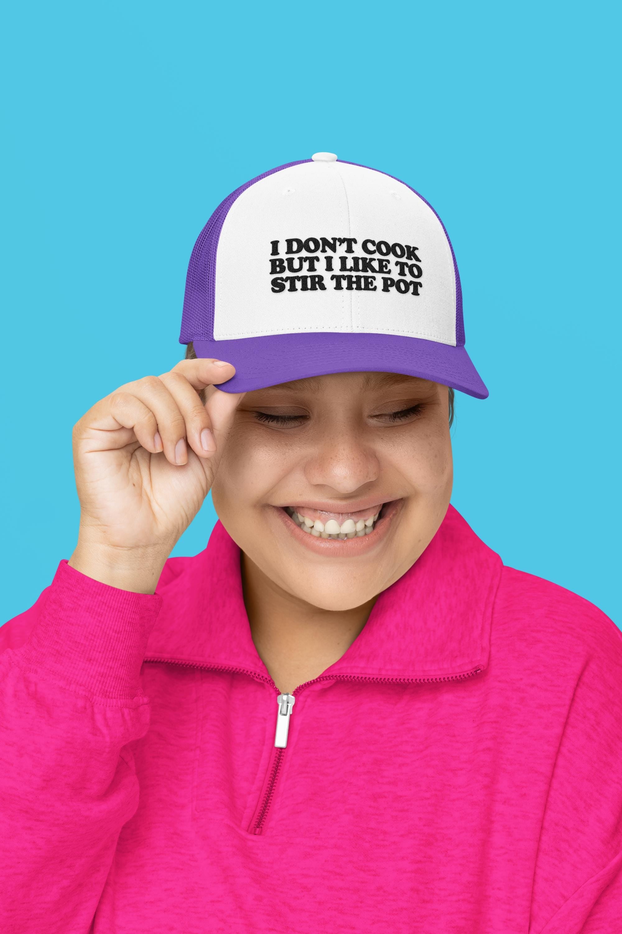 I Don't Cook But I Like To Stir the Pot Custom Trucker Hat