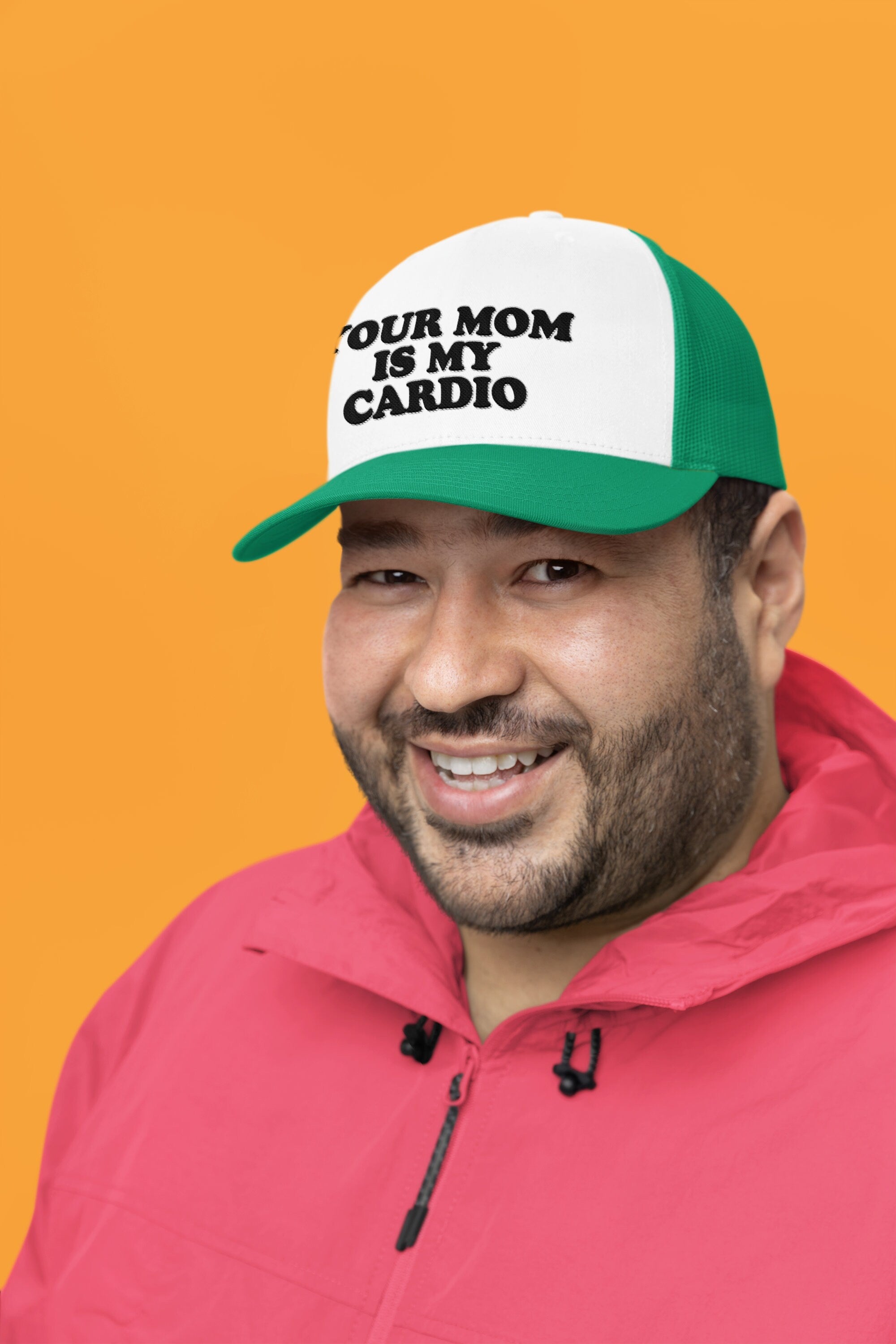 Your Mom is My Cardio Custom Trucker Hat