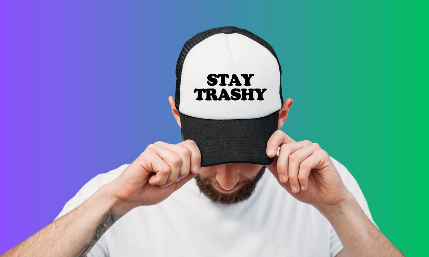 Stay Trashy Custom Trucker Hat