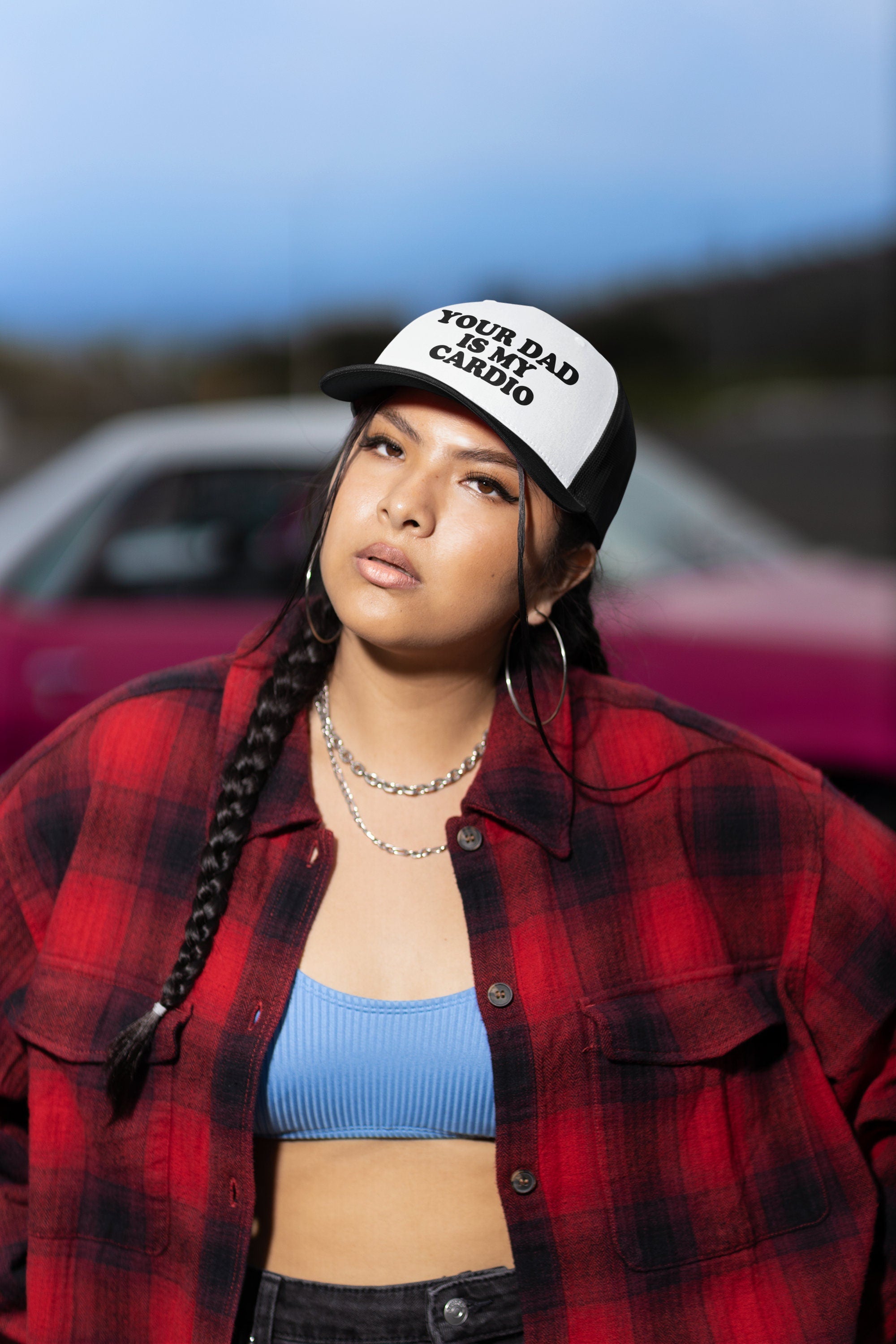 Your Dad is My Cardio Custom Trucker Hat