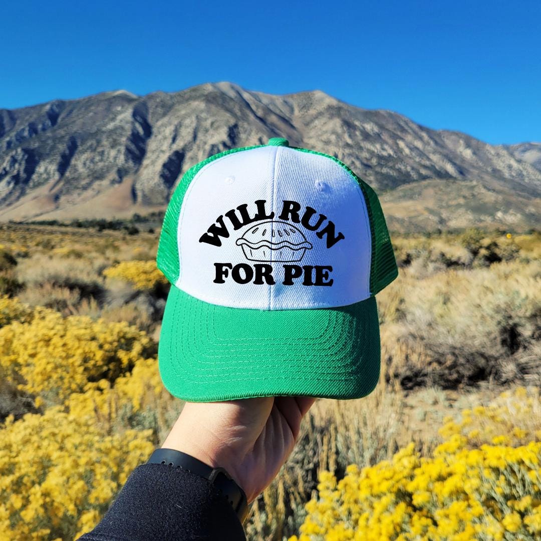 Will Run For Pie Custom Trucker Hat